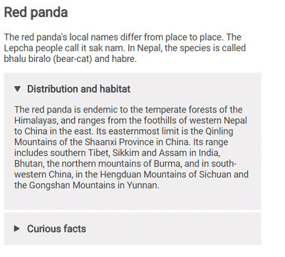 Details and summary elements