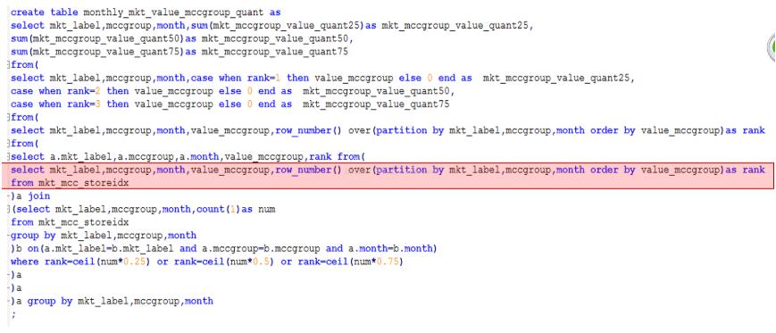 python多维数组分位数的求取方式