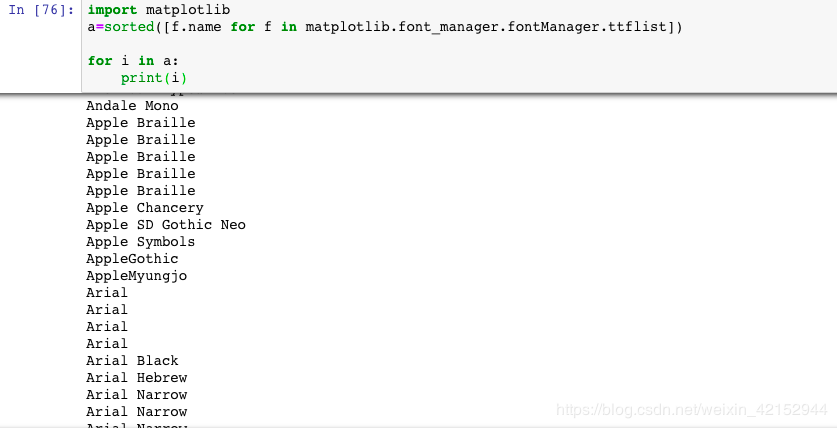 mac在matplotlib中显示中文的操作方法