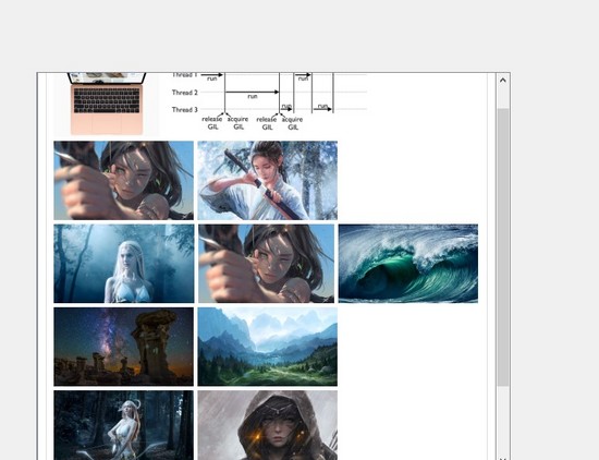 Pyqt5 关于流式布局和滚动条的综合使用示例代码