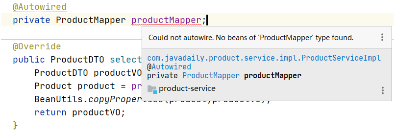 Intellij IDEA如何去掉@Autowired 注入警告的方法