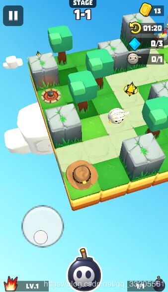 Unity实现简单的虚拟摇杆