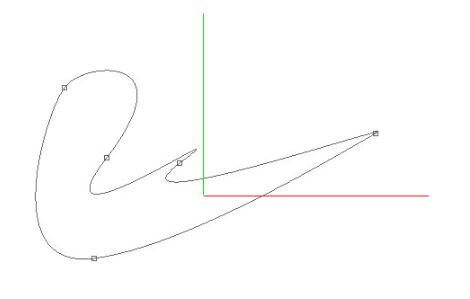 基于OpenGL实现多段Bezier曲线拼接