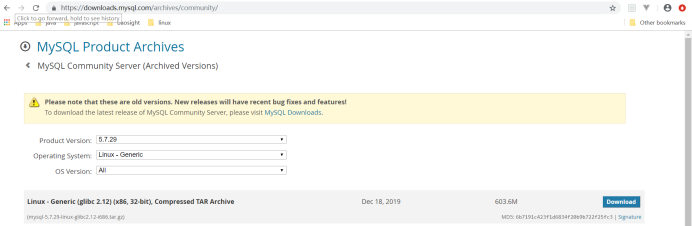 linux 之centos7搭建mysql5.7.29的详细过程