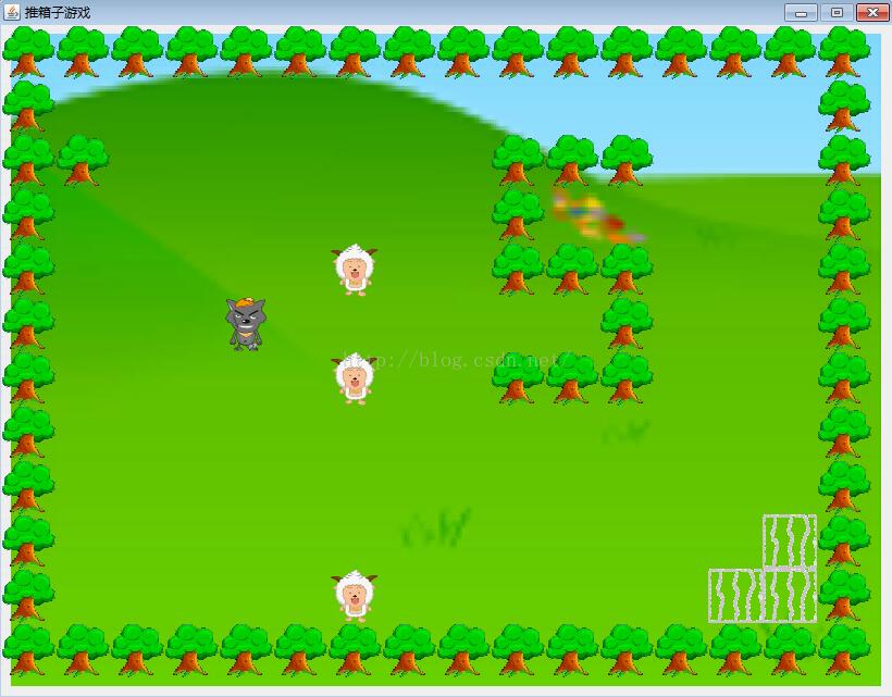 Java实现推箱子游戏