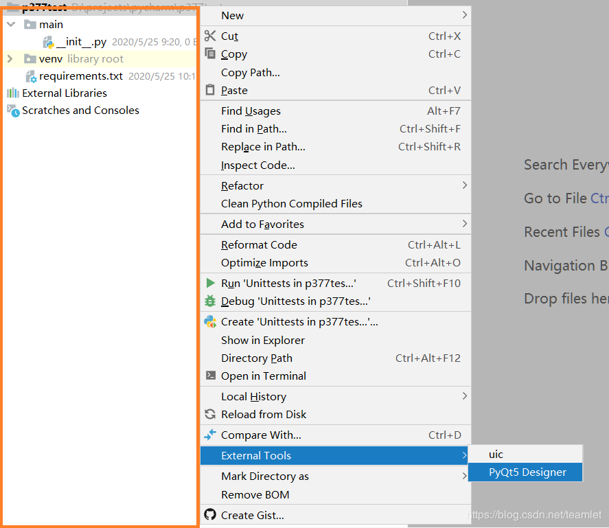 pycharm开发一个简单界面和通用mvc模板(操作方法图解)