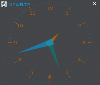 Qt绘制时钟效果