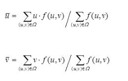Opencv求取连通区域重心实例