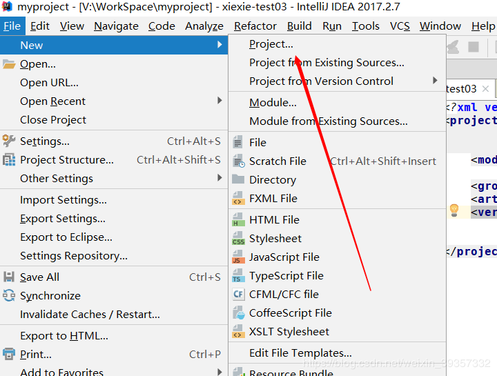 idea复制module（项目）并在一个窗口展示的教程详解
