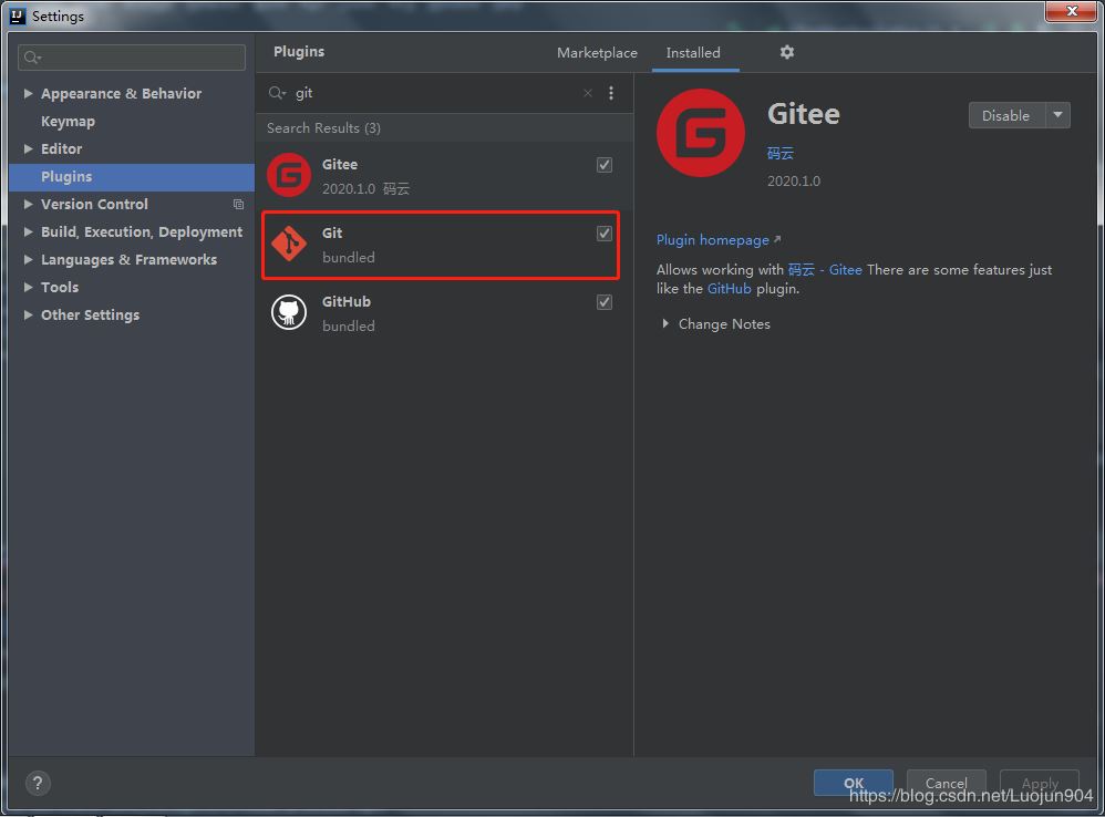 idea2020.1版本git提交项目到github上的方法