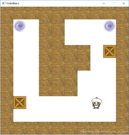 C++基于easyx图形库实现推箱子游戏
