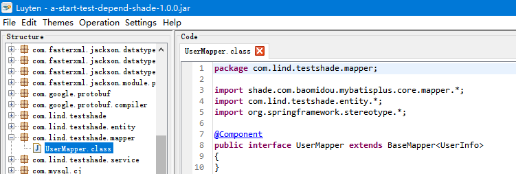 shade解决mybatis包冲突问题