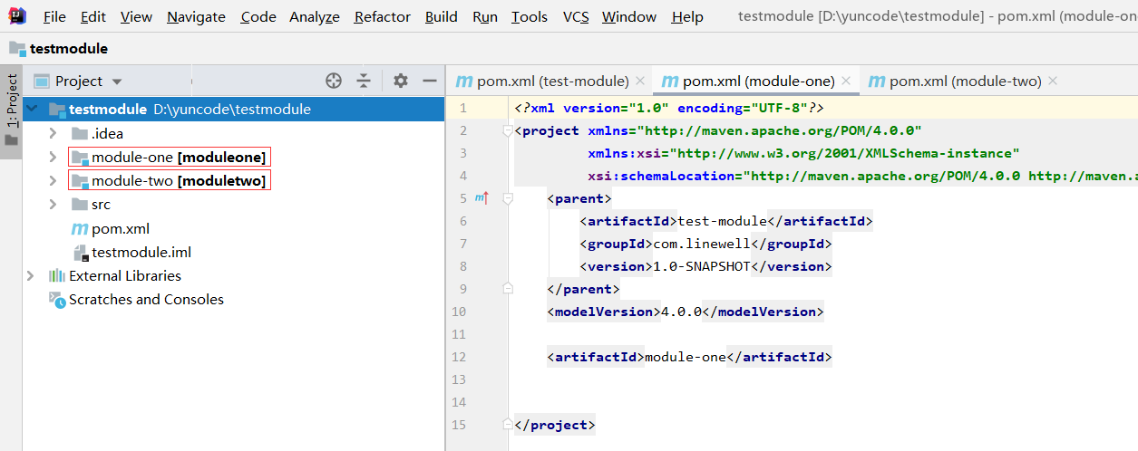 Maven多个项目实现聚合过程解析