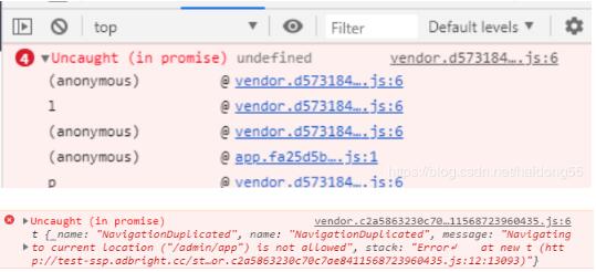 解决Vue-Router升级导致的Uncaught (in promise)问题