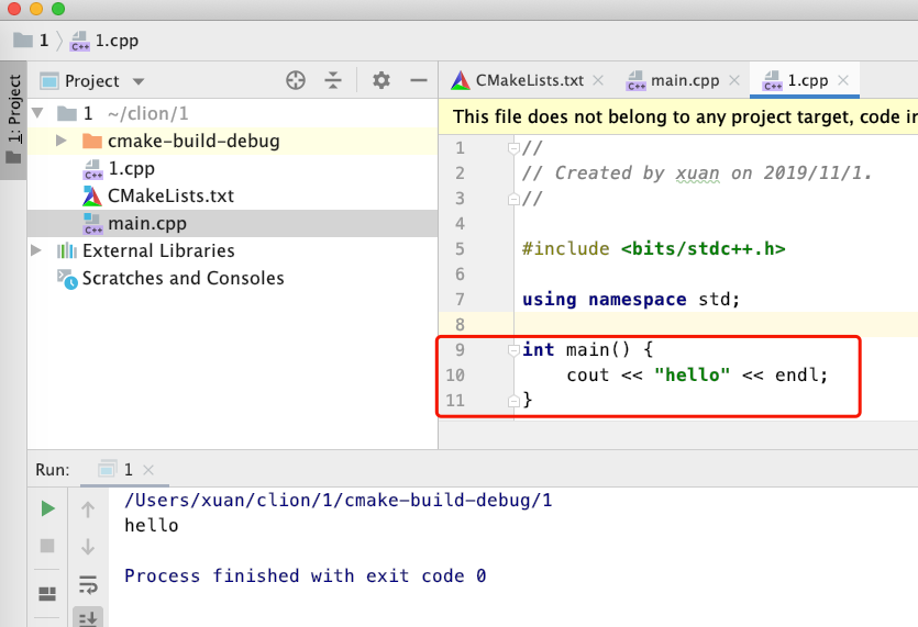 如何在 clion 运行多个 main 函数（方法详解）
