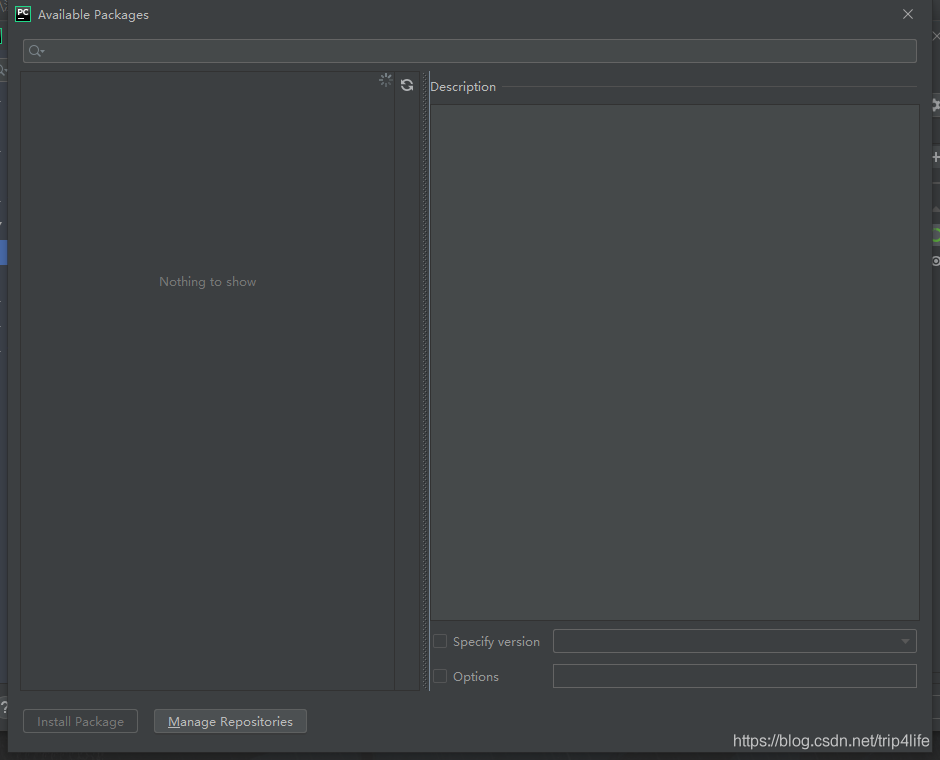 Pycharm的Available Packages为空的解决方法
