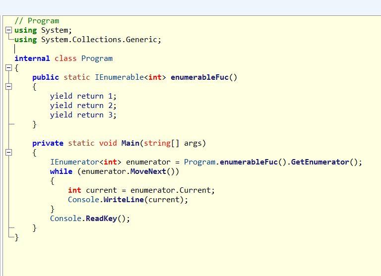 通过实例解析c# yield关键字使用方法
