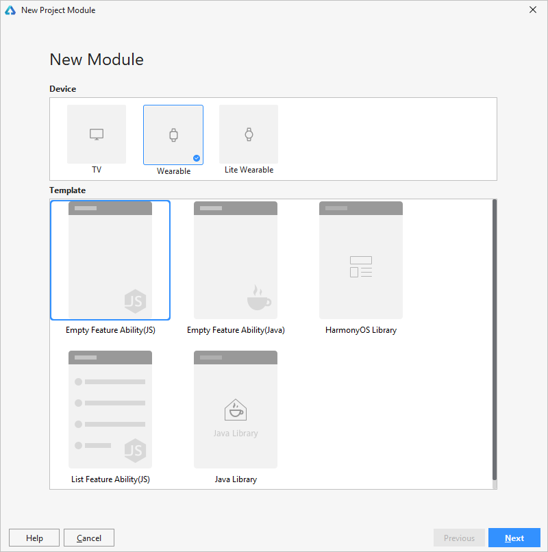 在HarmonyOS工程中添加Module的方法