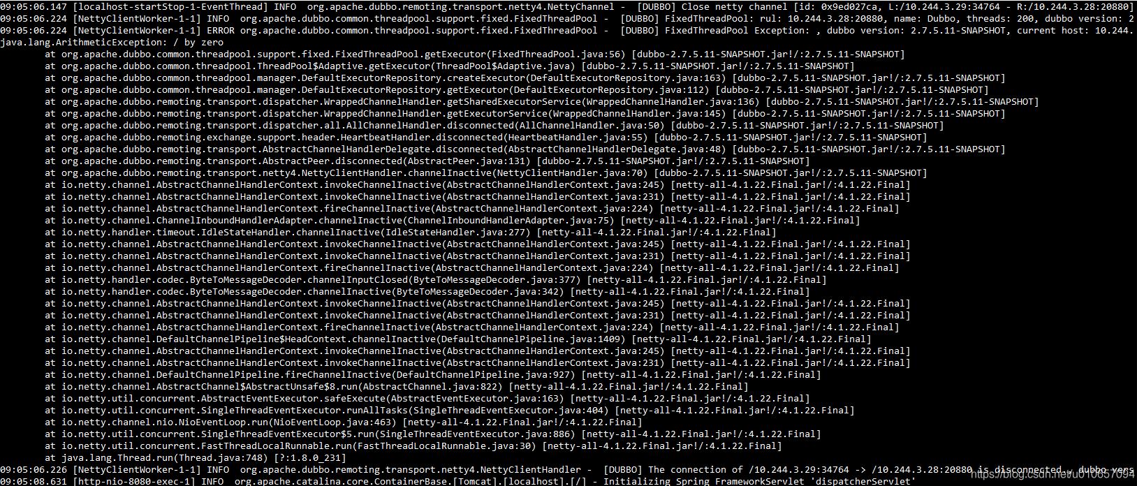 为什么程序中突然多了 200 个 Dubbo-thread 线程的说明