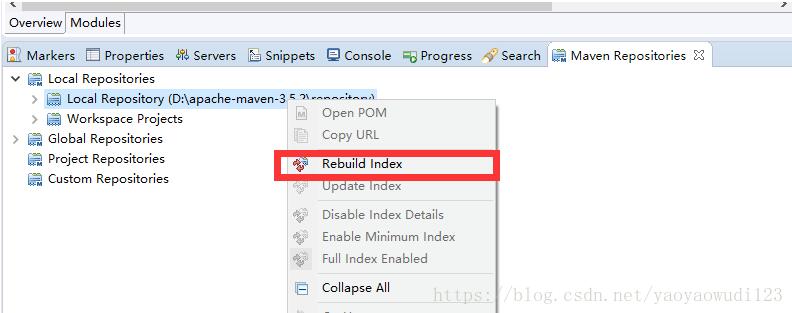 解决eclipse中maven引用不到已经存在maven中jar包的问题