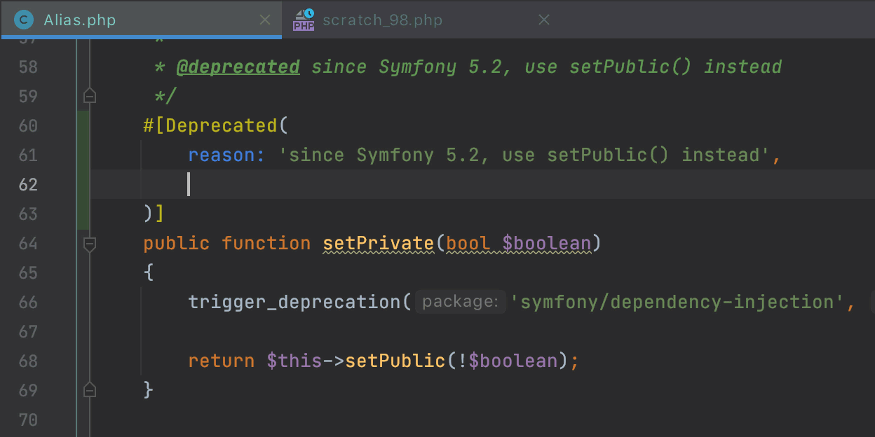 PhpStorm 2020.3：新增开箱即用的PHP 8属性