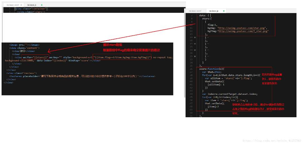 微信小程序实现星星评分效果