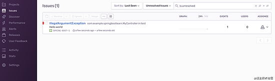 如何使用Sentry 监控你的Spring Boot应用