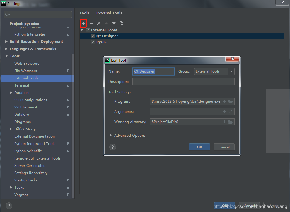 Pycharm安装Qt Design快捷工具的详细教程