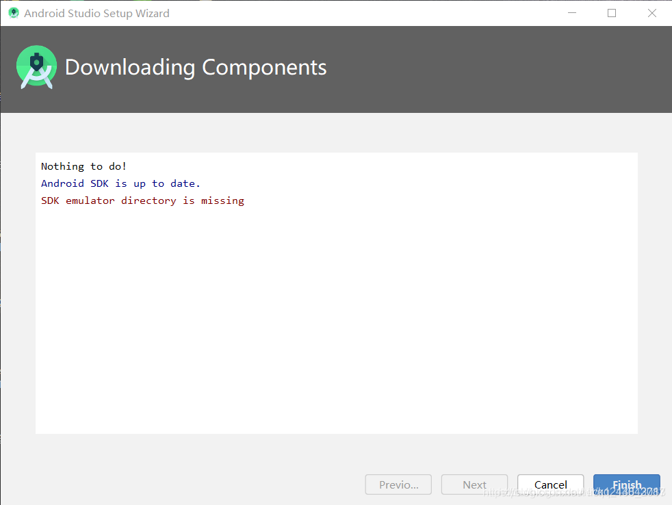 解决Android Studio sdk emulator directory is missing问题