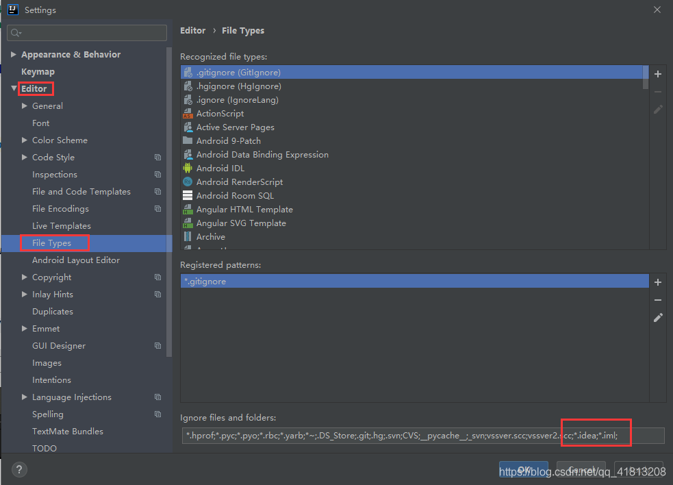 idea版本控制忽略.idea文件和.iml文件的问题