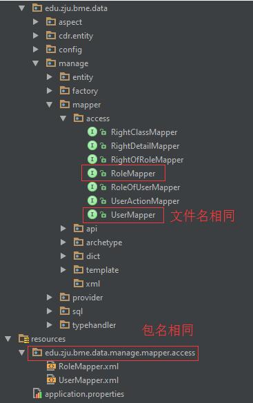 解决Mapper接口和mapper.xml的文件位置问题