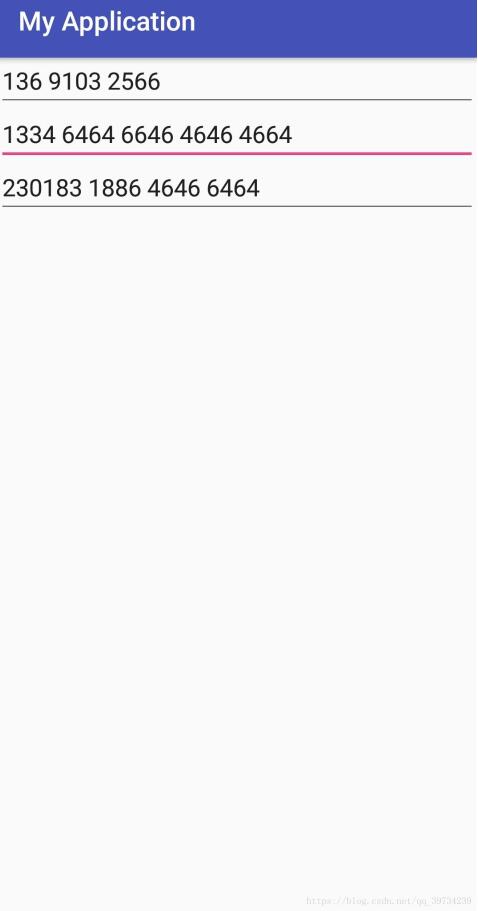 Android实现银行卡、手机号带空格格式