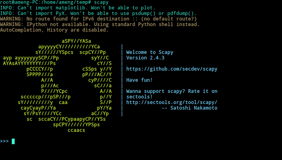 python使用scapy模块实现ping扫描的过程详解
