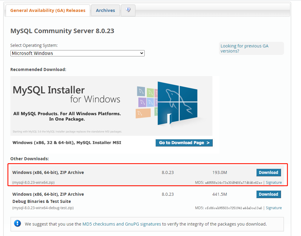 win10下mysql 8.0.23 安装配置方法图文教程