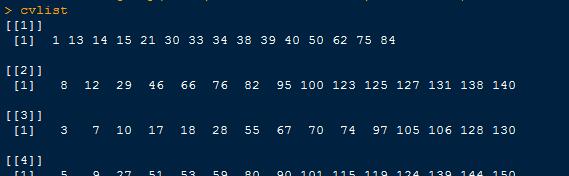 R语言交叉验证的实现代码