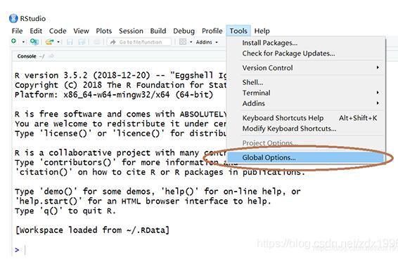 Rstudio更换默认下载镜像(下载源)的操作教程