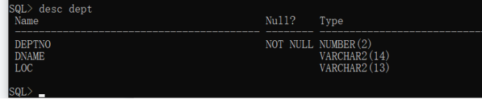 SQL PLUS基本命令的使用方法示例