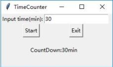 python实现简单倒计时功能