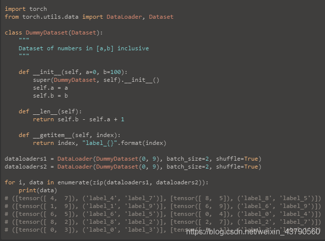 pytorch 实现多个Dataloader同时训练
