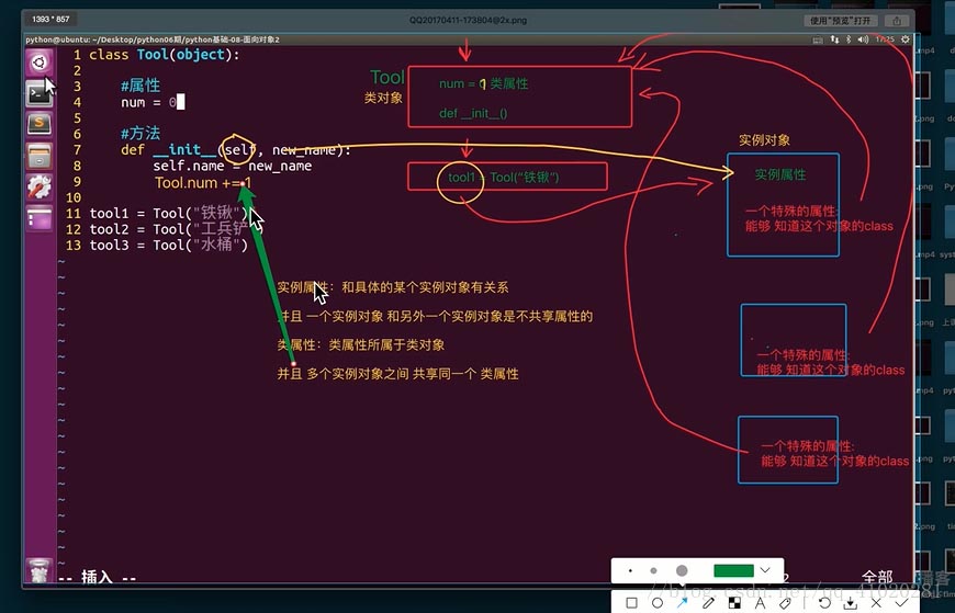 python3中类的重点与难点:类属性和实例属性的区别说明