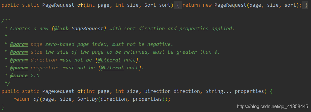 SpringbootJPA分页 PageRequest过时的替代方法