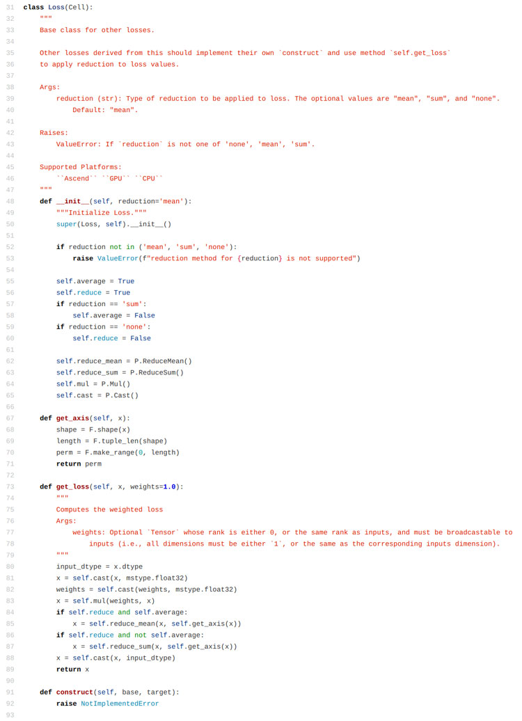详解MindSpore自定义模型损失函数