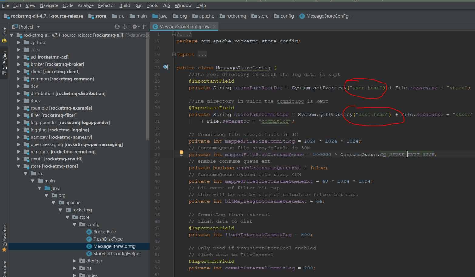 rocketmq如何修改存储路径