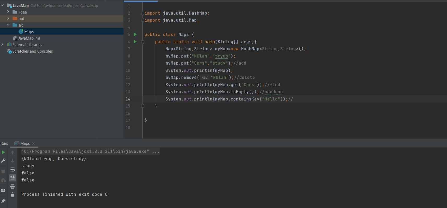 新手初学Java-Map